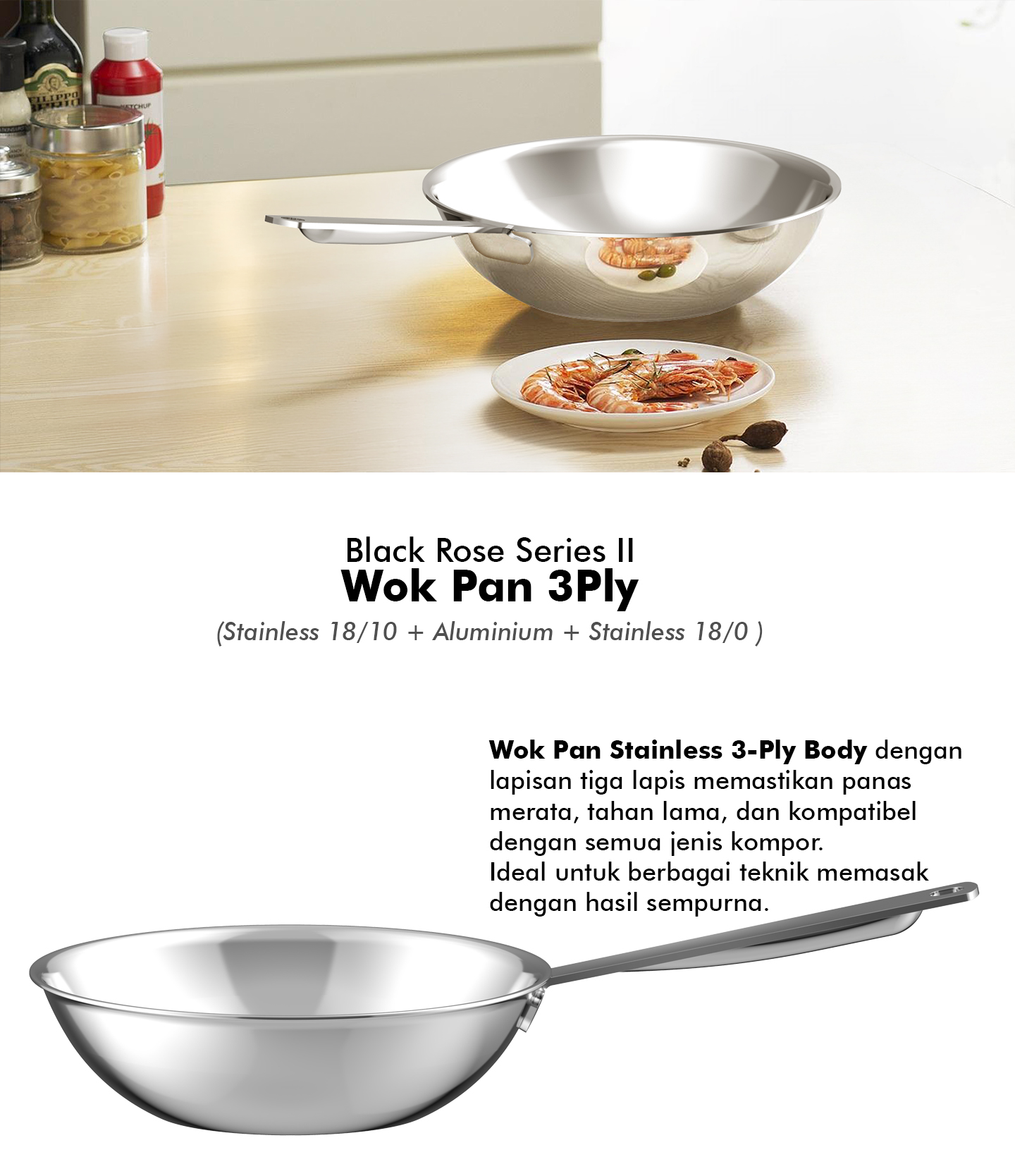 3 Ply Wok